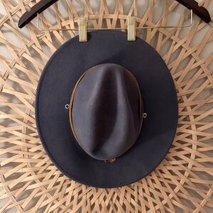 Brixton Charcoal and Brown Fedora